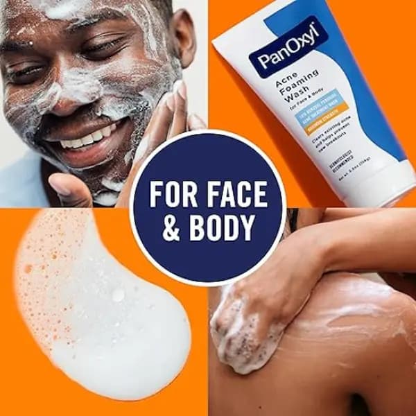 فوم شوینده ضد جوش پانوکسیل panoxyl حاوی بنزوئیل پراکسید 10% — تصویر ۵
