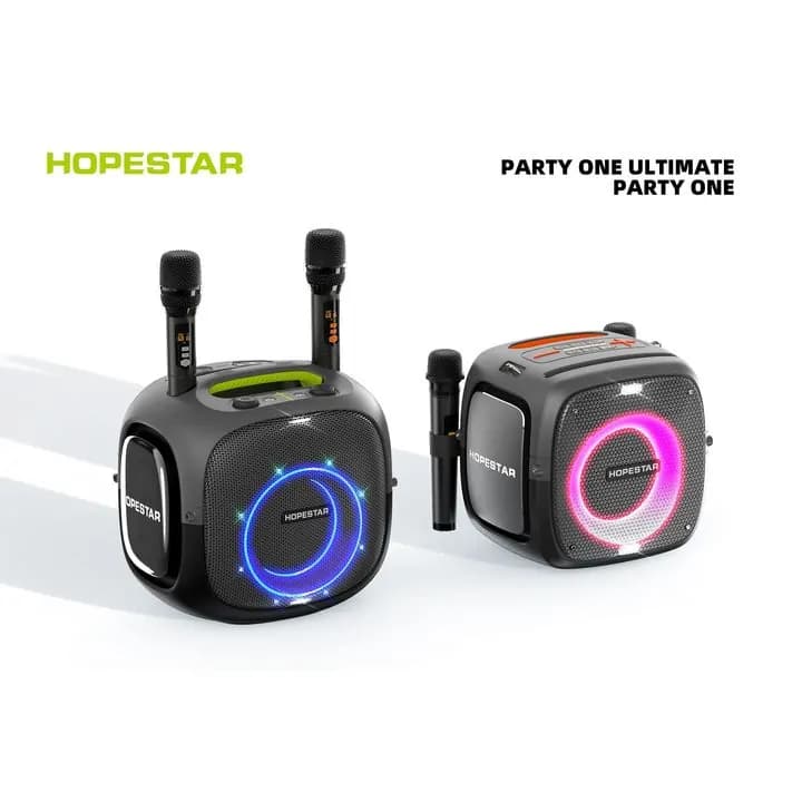 اسپیکر بلوتوثی هوپ استارپارتی وان التیمیت Hopestar Party One Ultimate توان 240 وات | دو میکروفون بیسیم و باتری 30000mAh — تصویر ۲