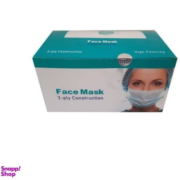 ماسک تنفسی مدل سه لایه بسته 50 عددی