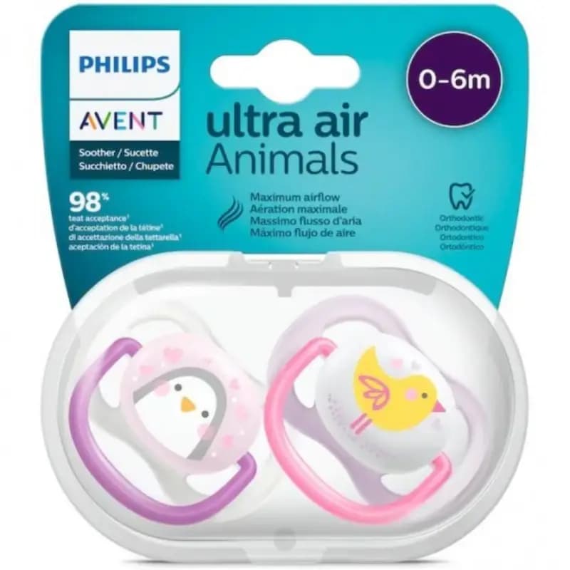 پستانک ارتودنسی اونت 0-6 ماه سری UltraAir مدل SCF080/06