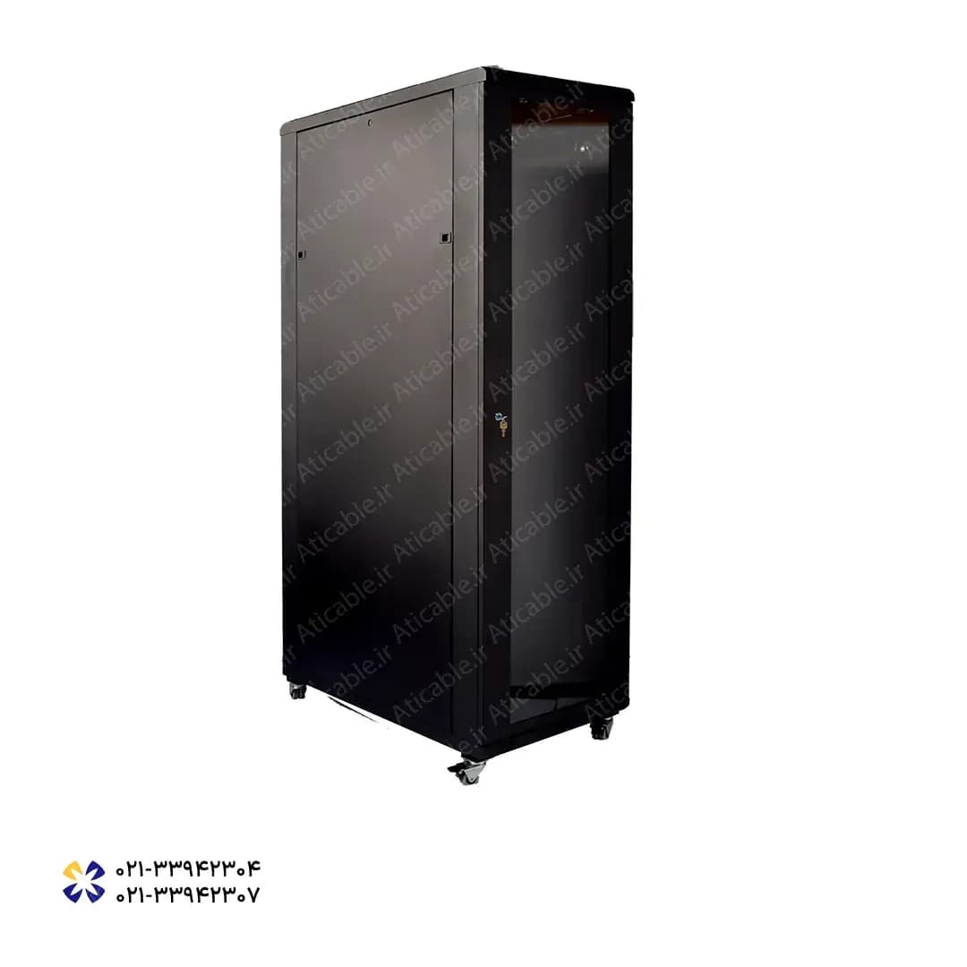 رک 42 یونیت عمق 100 به همراه چهار چرخ