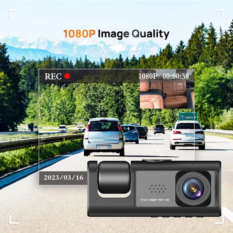 دوربین ثبت وقایع خودرو 3 دوربین مدل Smartor C60 Wi-Fi — تصویر ۴