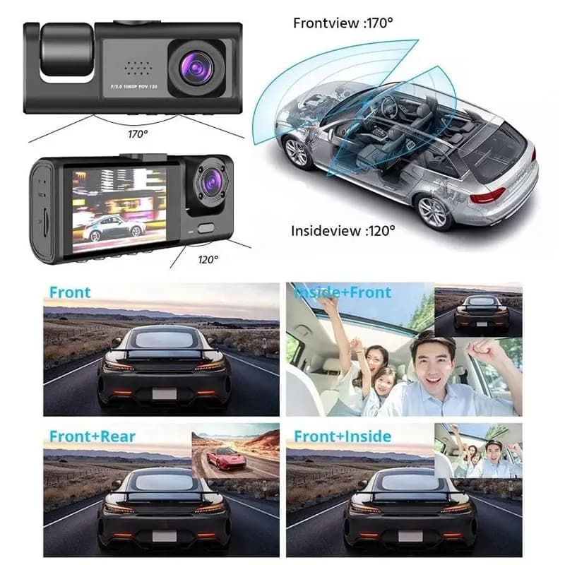 دوربین ثبت وقایع خودرو 3 دوربین مدل Smartor C60 Wi-Fi — تصویر ۶