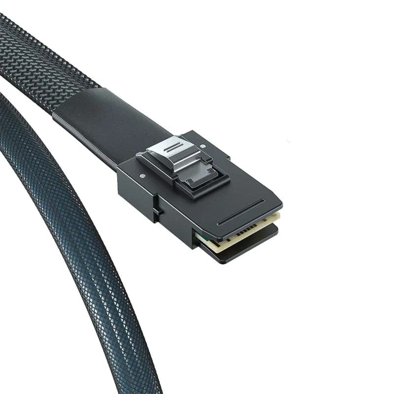 کابل تبدیل Mini SAS SFF-8087 به 4 پورت SFF8482 29Pin + برق 4 پین مدل SM91 — تصویر ۴