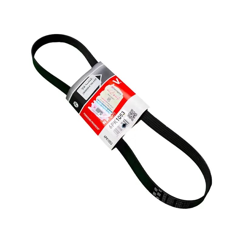 تسمه دینام پژو 207 (فرمان برقی) پاورگریپ لیبل هرینگتون اصلی 6PK1053