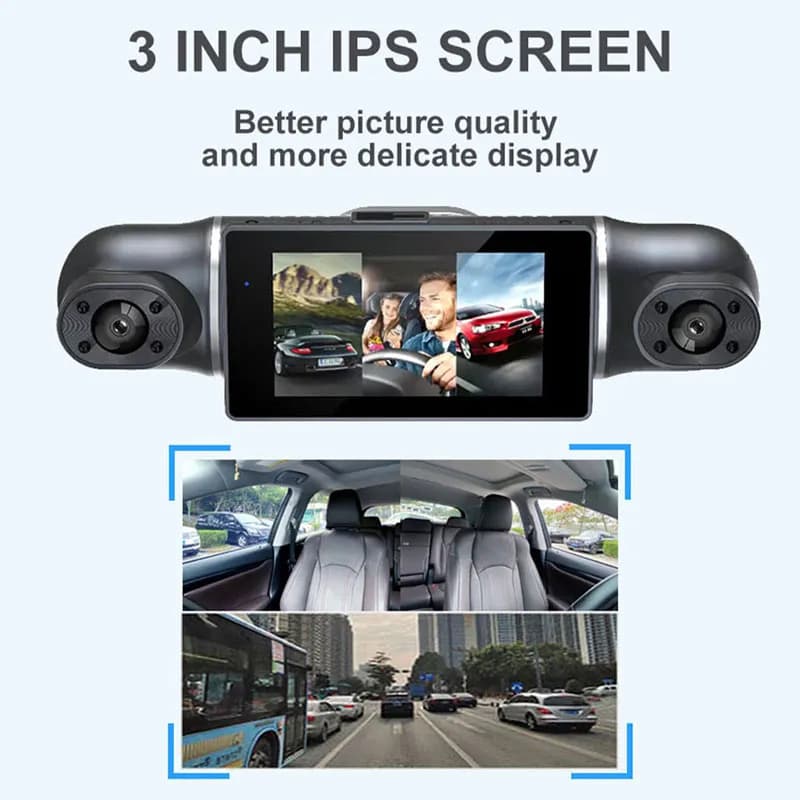 دوربین ثبت وقایع خودرو 4 دوربین مدل A306 GPS WiFi — تصویر ۶