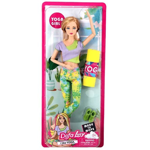 عروسک باربی دفا لوسی یوگا کار همراه با مت مدل 8489 Barbie Defa Lucy — تصویر ۶
