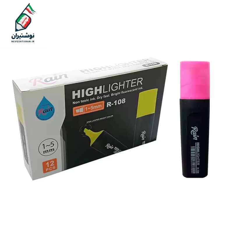 ماژیک علامت زن نوک تخت مدل R-108 راین