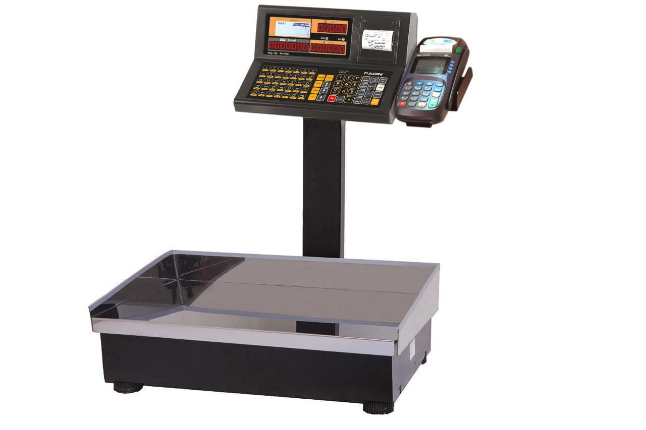 ترازوی 70 کیلویی بارکدزن رادین 8800 — تصویر ۲