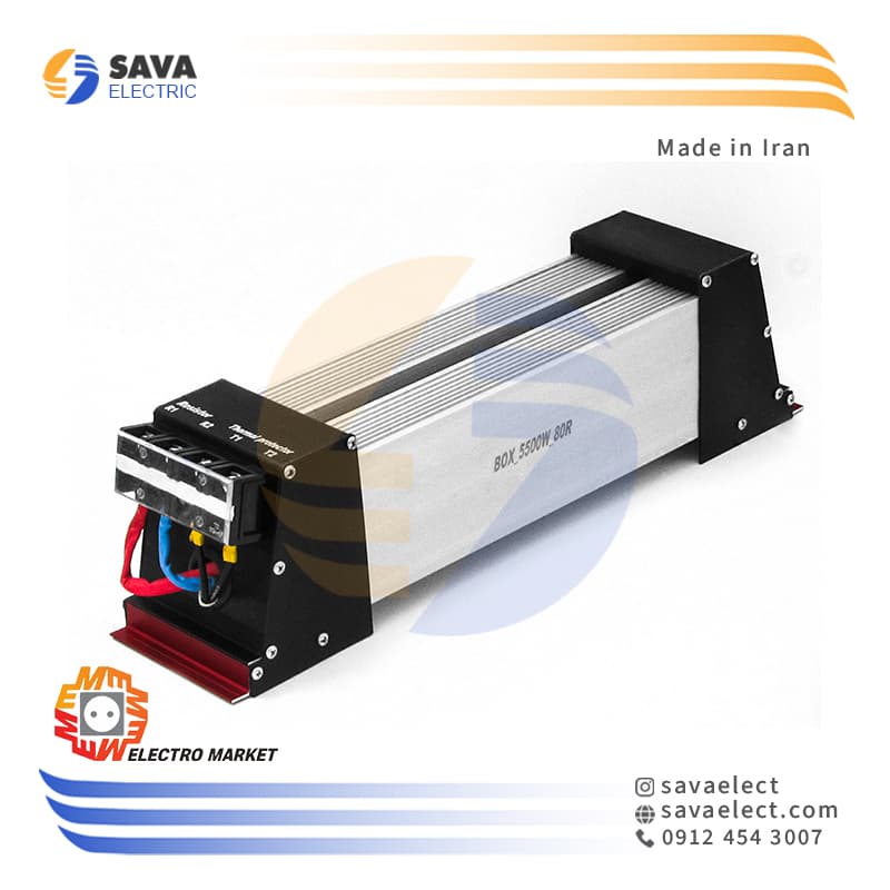 مقاومت ترمز آلومینیومی 30 اهم 5000 وات EM5000W.30R الکترومارکت