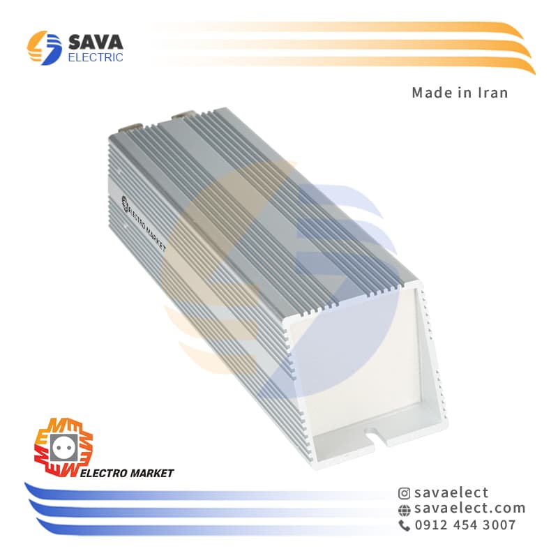 مقاومت ترمز آلومینیومی 60 اهم 2500 وات EM2500W.60R الکترومارکت — تصویر ۴