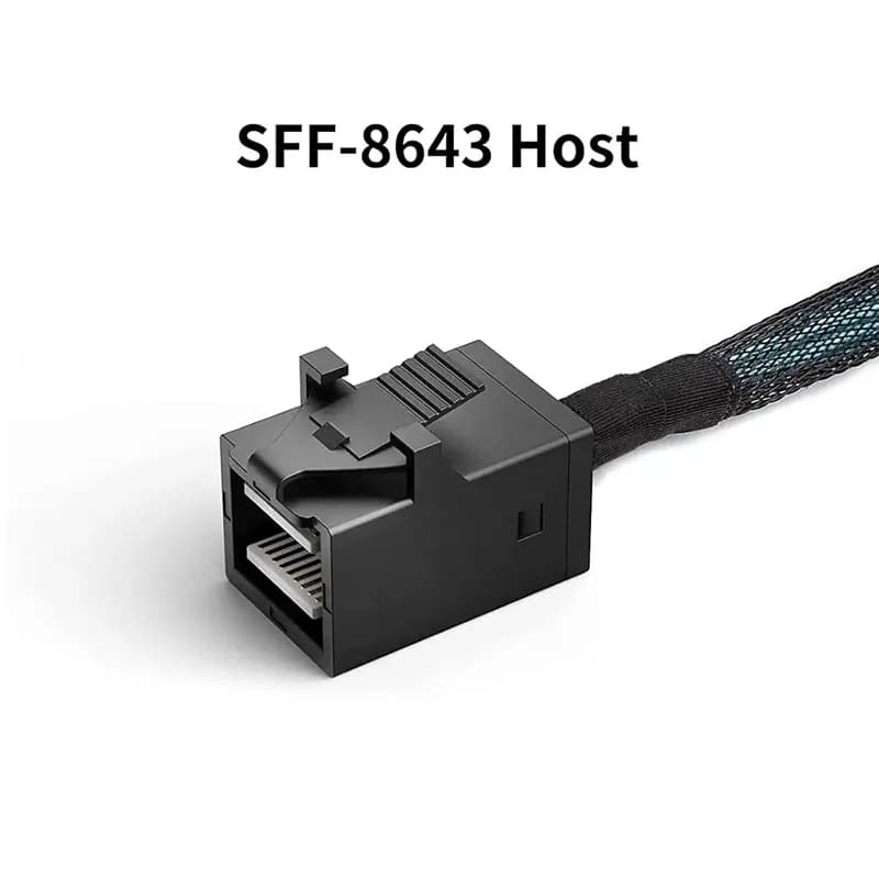 کابل تبدیل 1 به 4 Mini SAS SFF-8643 به SATA مدل SM105 — تصویر ۳