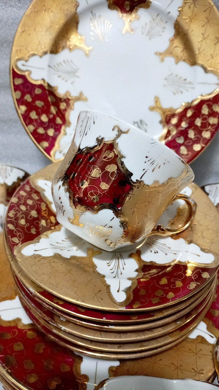 سرویس 21پارچه صبحانه خوری قدیمی — تصویر ۲