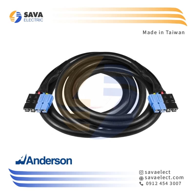 کانکتور با کابل ترانس اتوماتیک فاراتل T-AVR25C توان 6KVA اندرسون تایوان — تصویر ۲