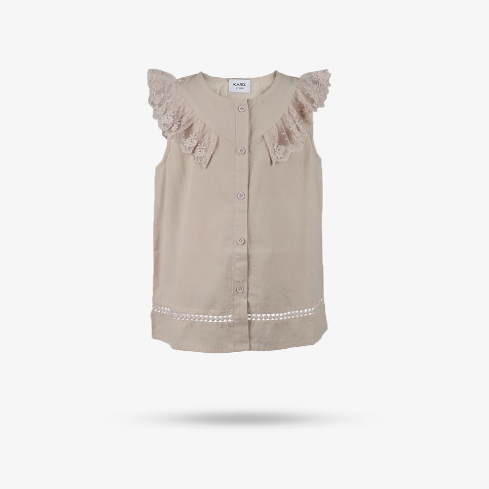 تاپ يقه گيپوري مدل 7086
