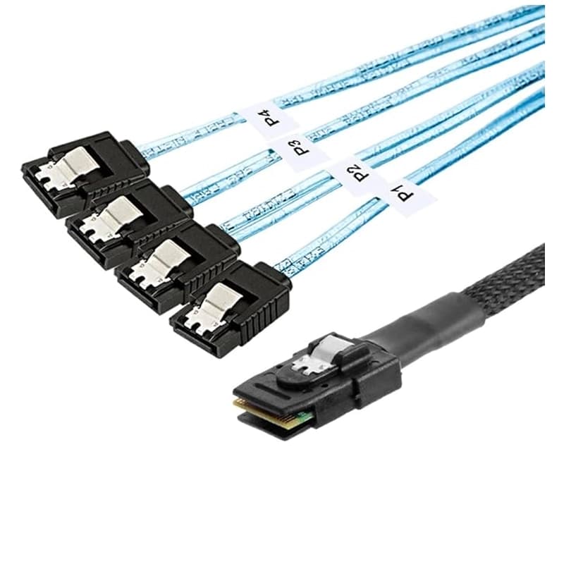 کابل تبدیل 1 به 4 Mini SAS SFF-8087 به SATA مدل SM15 — تصویر ۲