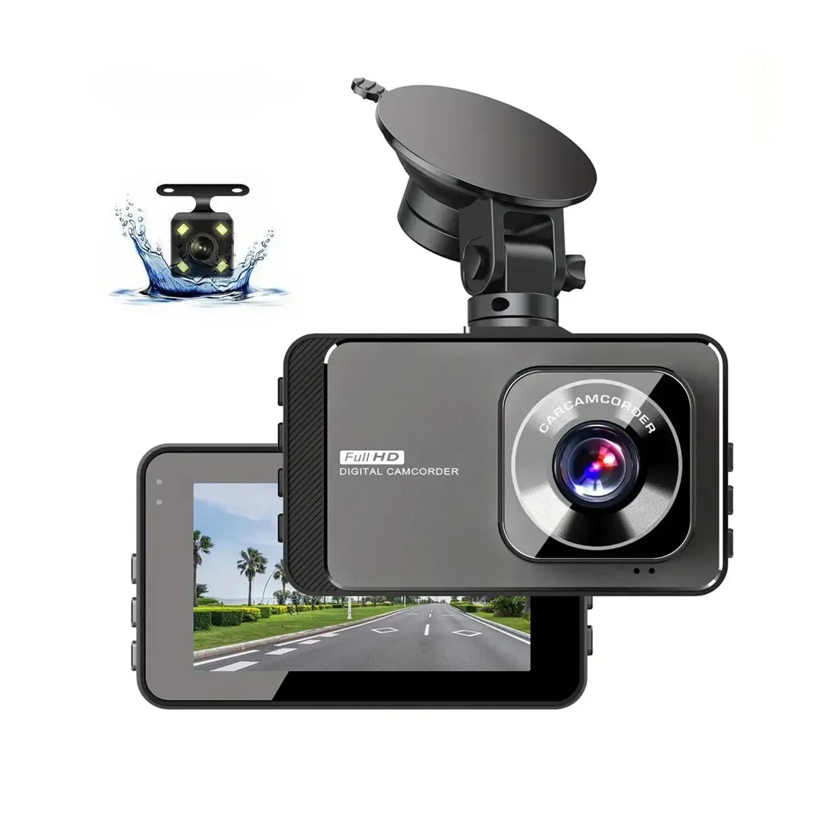 دوربین فیلمبرداری ثبت وقایع خودرو 2 دوربین مدل RoadLens DS4