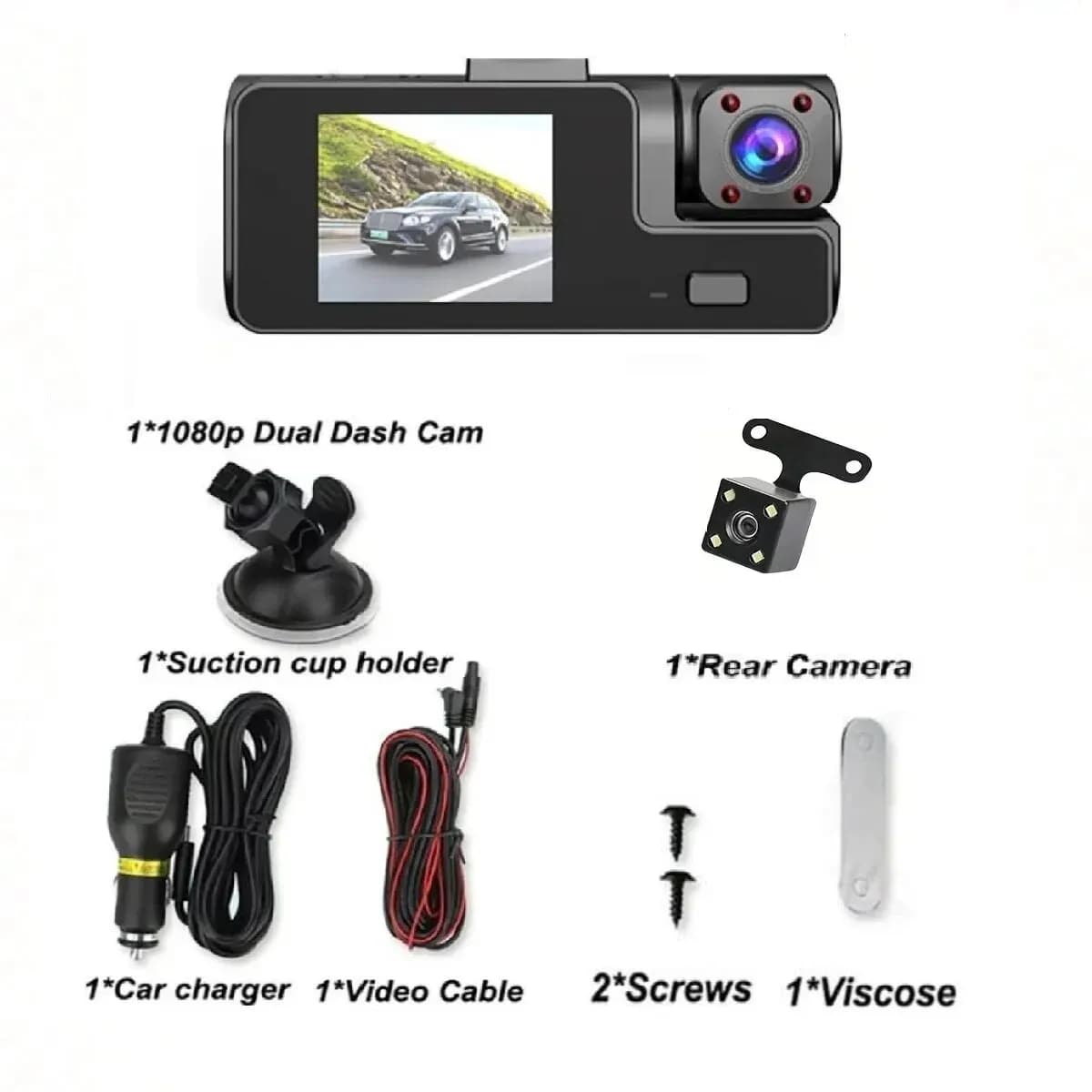 دوربین ثبت وقایع خودرو 3 دوربین مدل RoadLens VS22 — تصویر ۵