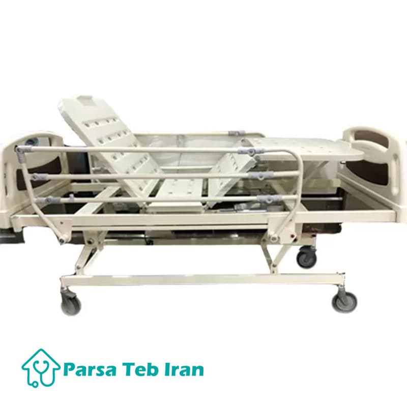 تخت بیمارستانی برقی سه شکن | تنظیم ارتفاع | رویه ABS