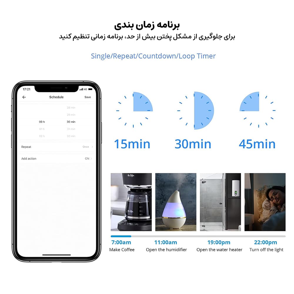 پریز هوشمند وایرلس سونوف SONOFF S26R2 — تصویر ۸
