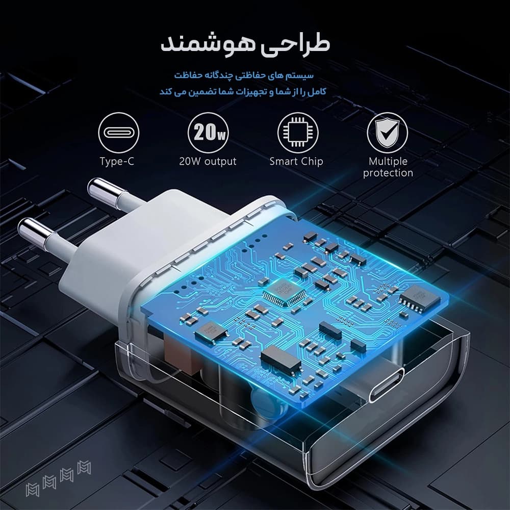 شارژر اپل 20 وات USB-C — تصویر ۵