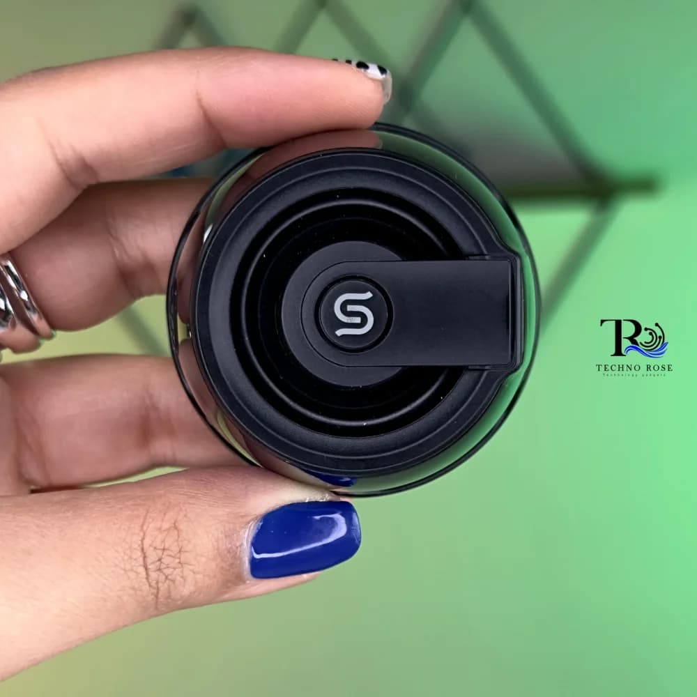 مینی اسپیکر بلوتوثی مگنتی پورودو PD-STMS3W-BK با نورپردازی RGB — تصویر ۷