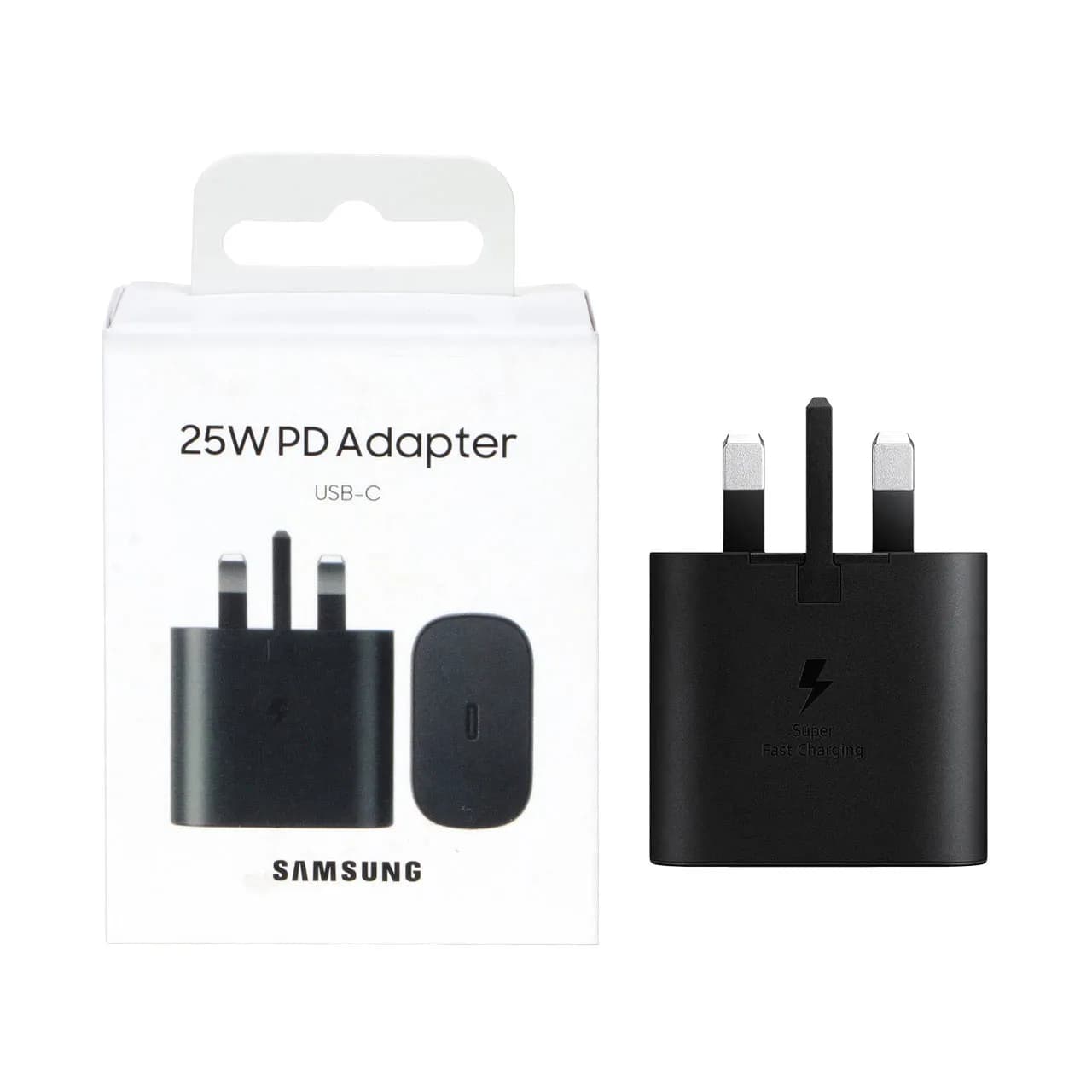 شارژر دیواری سامسونگ سه پین 25W اورجینال مشکی – ویتنام