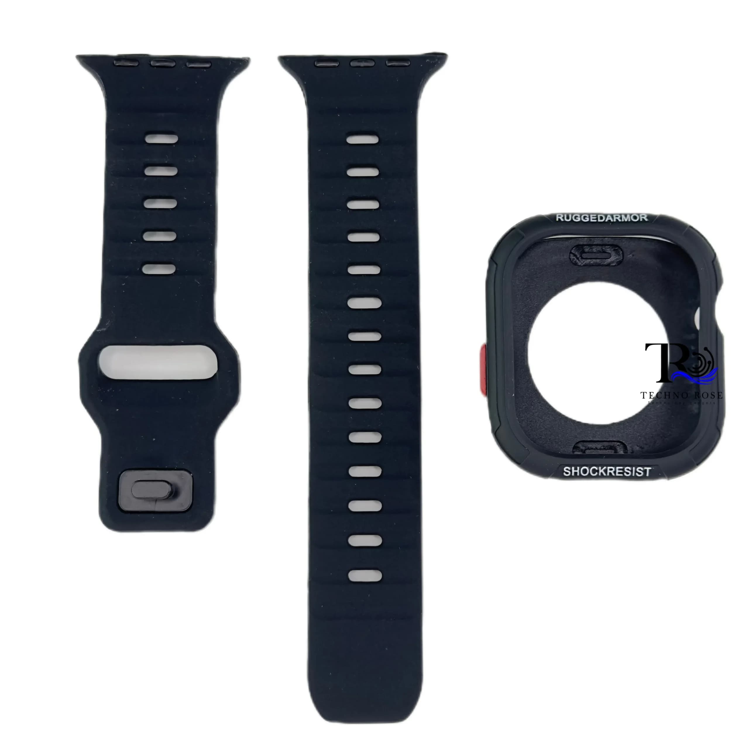 ست گارد و بند سیلیکونی اپل واچ سایز 49mm
