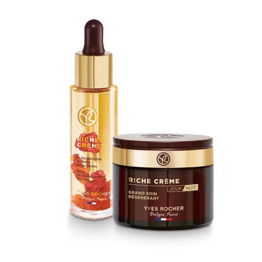 پک روغن سرم و کرم روز و شب ریچ کرم ایوروشه