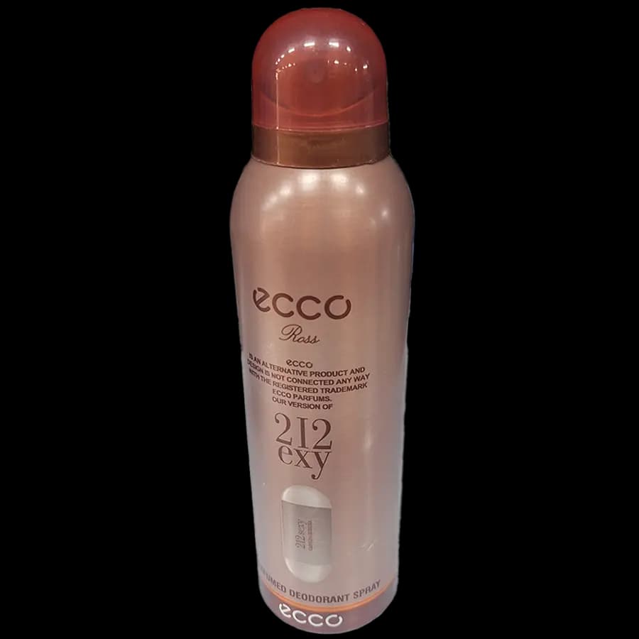 اسپری خوشبوکننده بدن زنانه اکو (Ecco) رایحه بر اساس عطر۲۱۲ سکسی از برند (Carolina Herrera) 200 میل