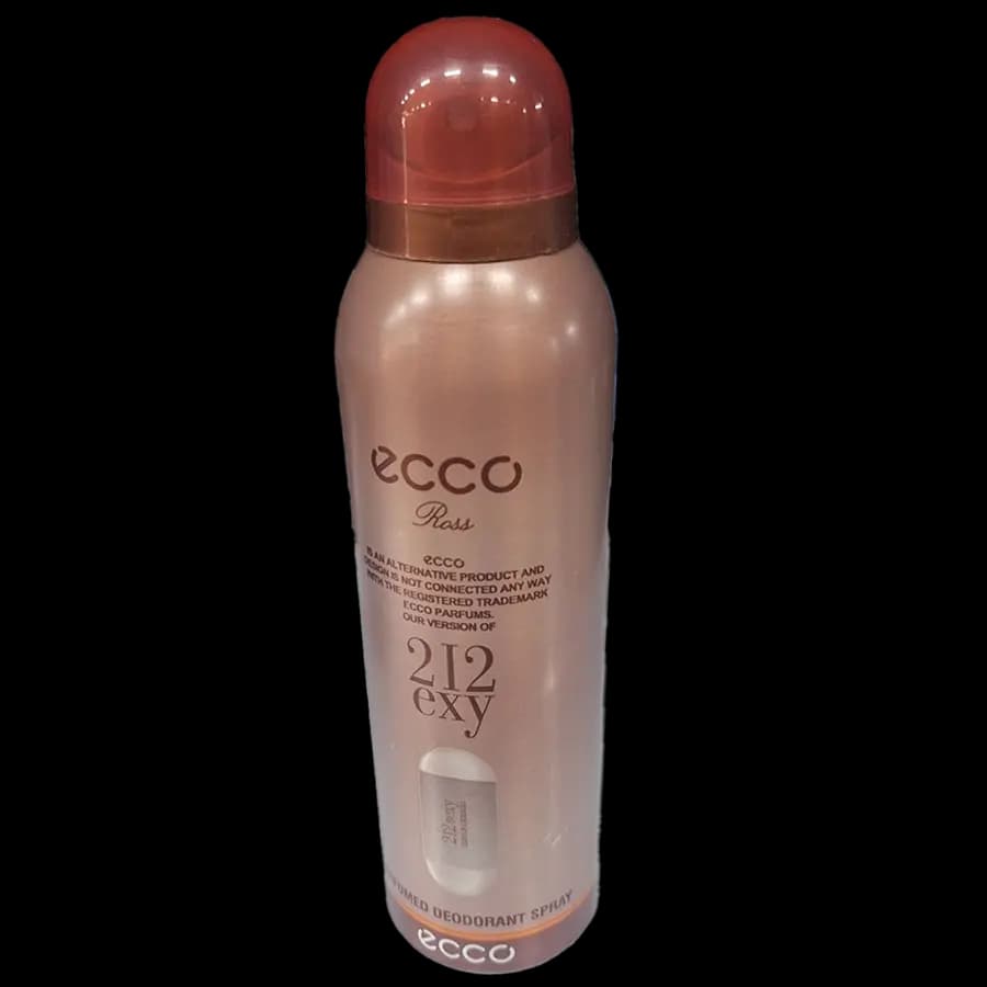 اسپری خوشبوکننده بدن زنانه اکو (Ecco) رایحه بر اساس عطر بسیار محبوب و اغواکننده 212 Sexy از برند (Carolina Herrera) 200 میل