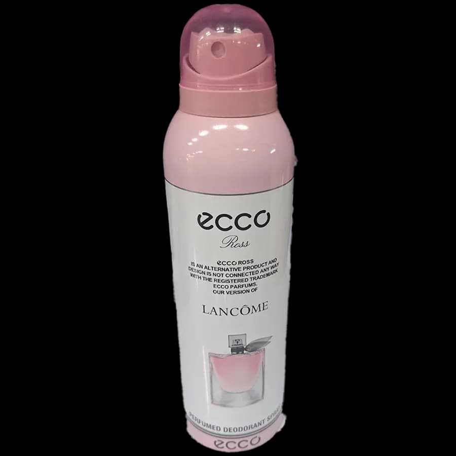 اسپری خوشبوکننده بدن زنانه اکو (Ecco) رایحه بر اساس عطر بسیار محبوب و نمادین La Vie Est Belle از برند فرانسوی (Lancôme) 200 میل