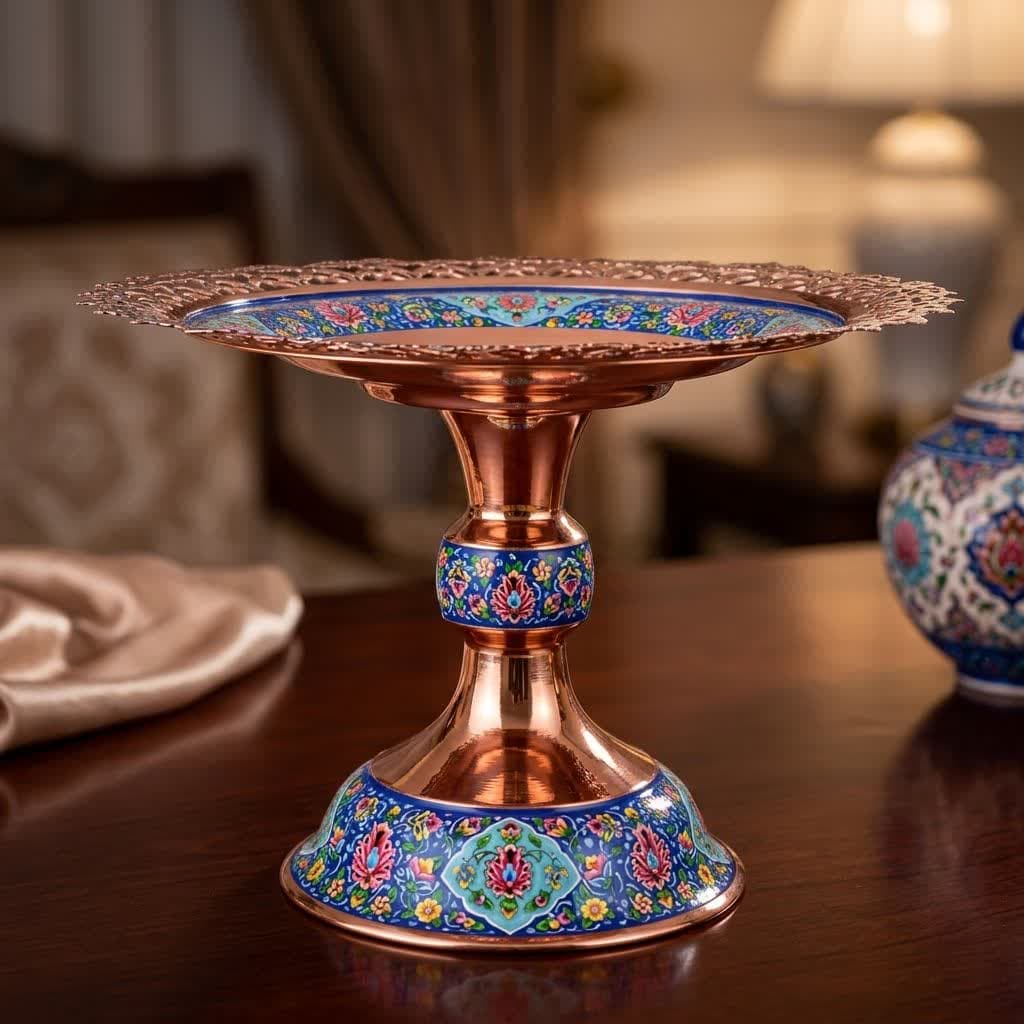شیرینی خوری مس و پرداز شبکه بری سایز 3 — تصویر ۳