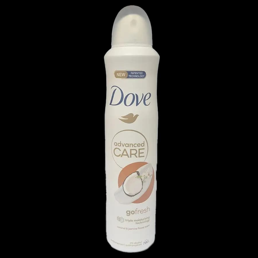 اسپری ضدتعریق زنانه داو (Dove) مدل ادونسدکر (Advanced Care) با رایحه نارگیل و گل یاس 250 میل