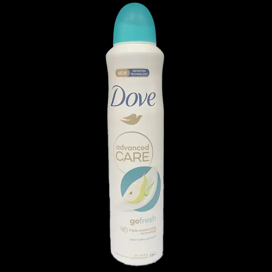اسپری ضدتعریق زنانه داو (Dove) مدل ادونسدکر (Advanced Care) با رایحه گلابی و آلوئهورا 250 میل