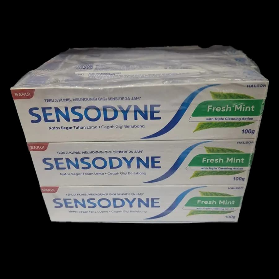 خمیر دندان سنسوداین مخصوص دندان‌های حساس مدل نعناع تازه (Fresh Mint) وزن ۱۰۰ میل – عمده بسته 12 عددی