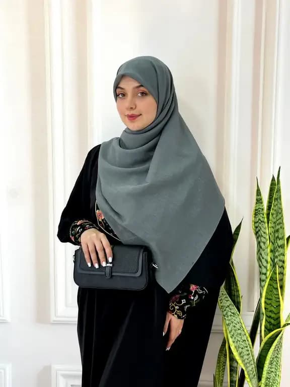روسری حریرکریشه شاین طوسی سیر