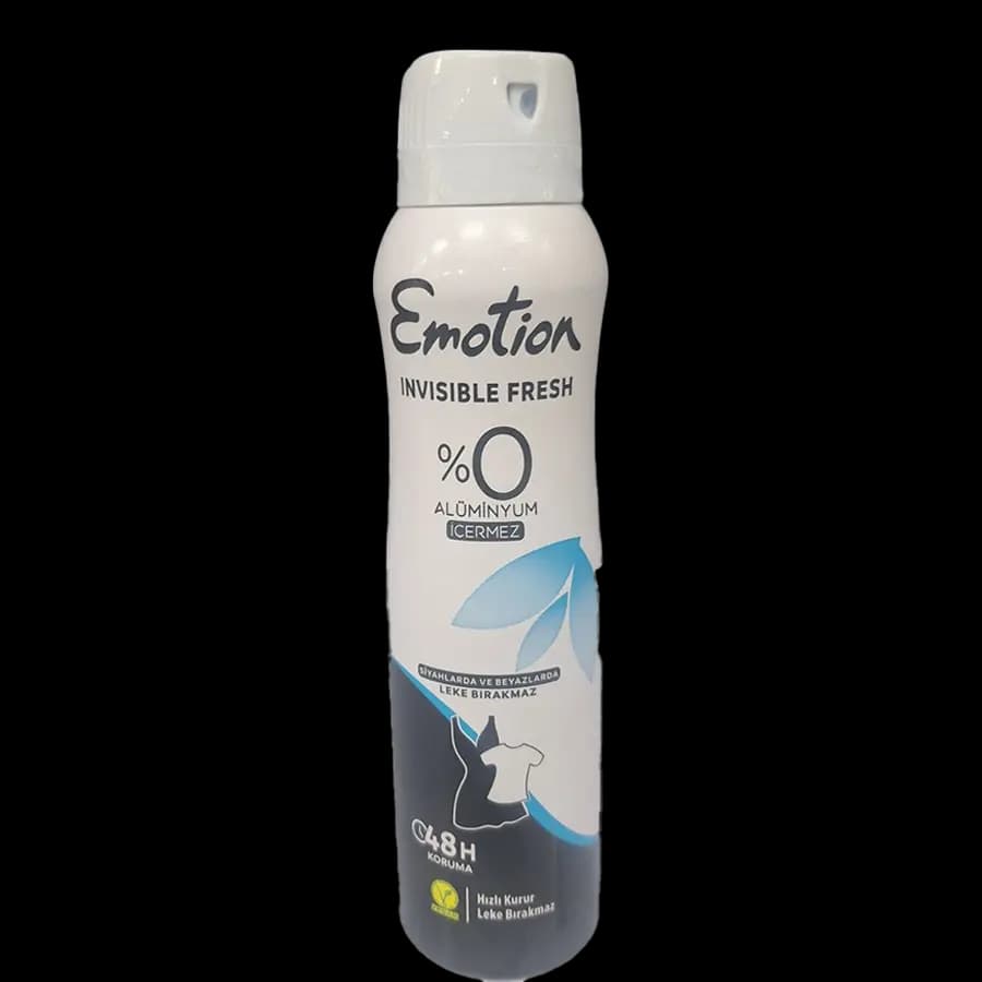 اسپری خوشبوکننده و دئودورانت بدن بانوان اموشن (Emotion) رایحه اینویزیبل فرش 150 میل