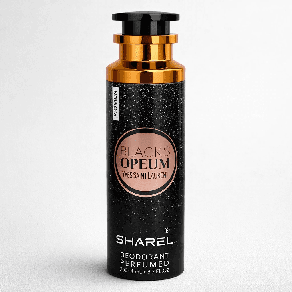 اسپری بدن زنانه شارل Sharel مدل بلک اوپیوم Black Opium حجم 200 میلی‌لیتر