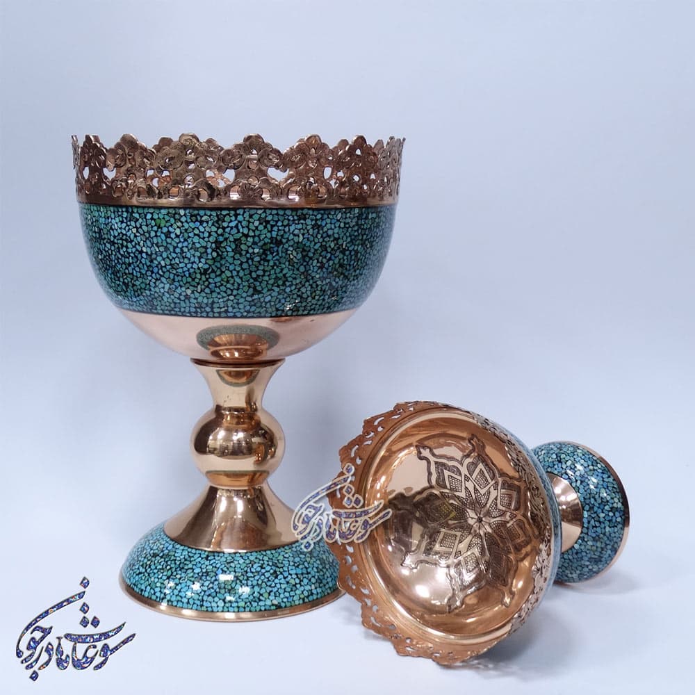آجیل خوری فیروزه کوبی سایز 25 — تصویر ۲