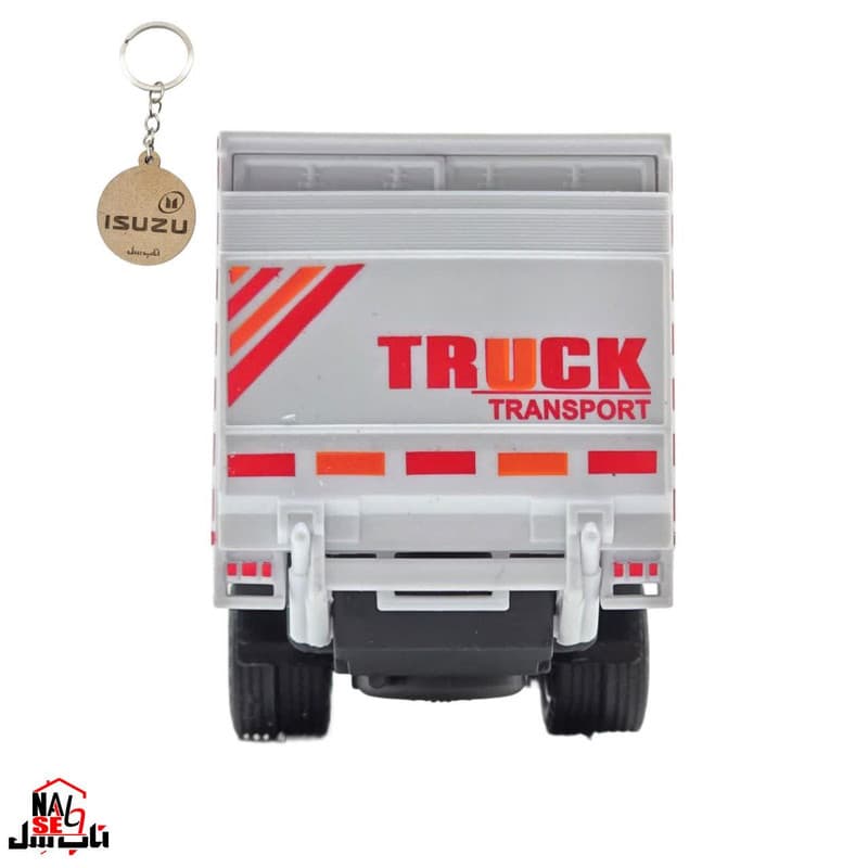 ماکت ماشین ناب سل مدل کامیونت فلزی ایسوزو یخچال دار چراغدار موزیکال Isuzu truck metal car with lights and music — تصویر ۳