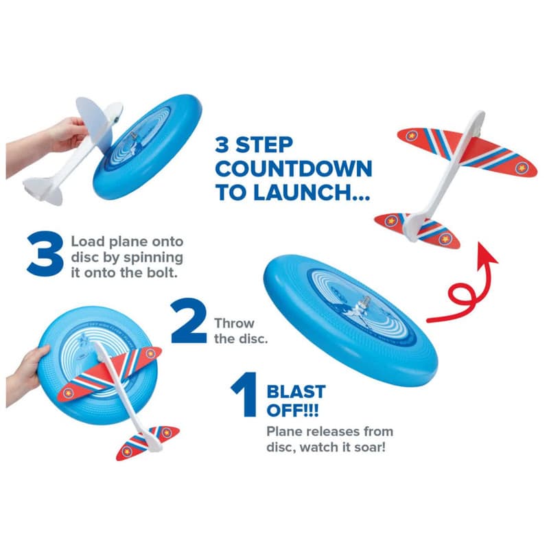 اسباب بازی ناب سل مدل دیسک و هواپیما مجموعه دو عددی کد FLYING DISCFRISBEE AIRCRAFT SPORTS 2IN1 — تصویر ۶