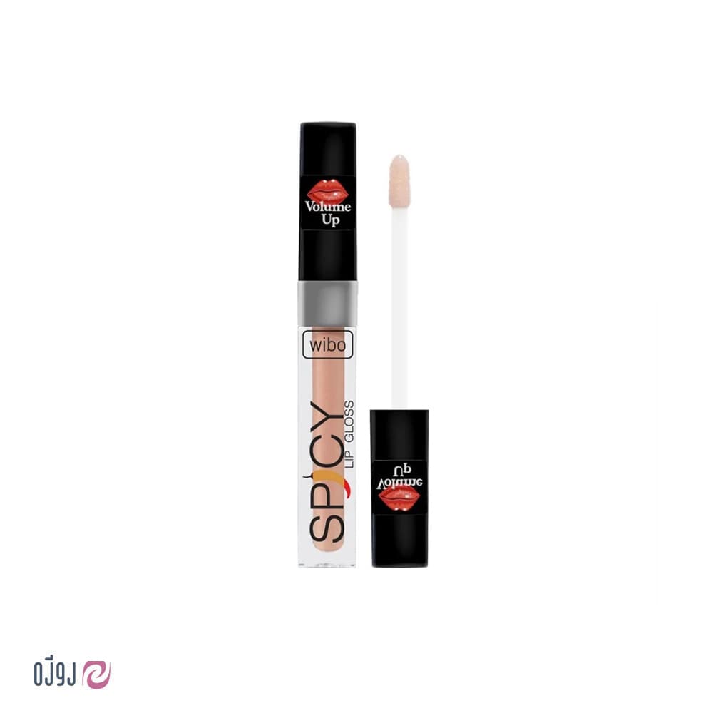 رژ لب شاین دار حجم دهنده ویبو wibo مدل SPICY