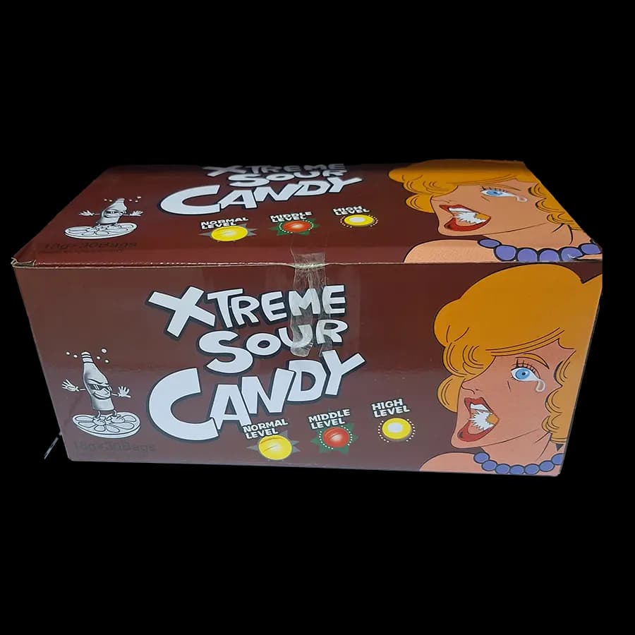 آبنبات ترش اکستریم(Xtreme Sour Candy) طعم کولا 18 گرمی بسته 30 عددی