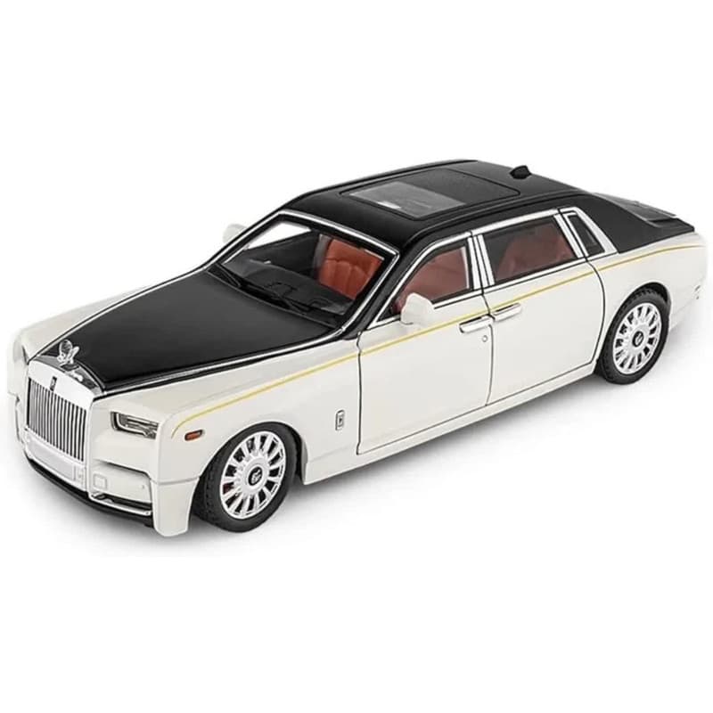 ماکت ماشین بازی ناب سل مدل رولزرویس سقف کهکشانی فلزی موزیکال کد Rolls-Royce scale 1:18 — تصویر ۴