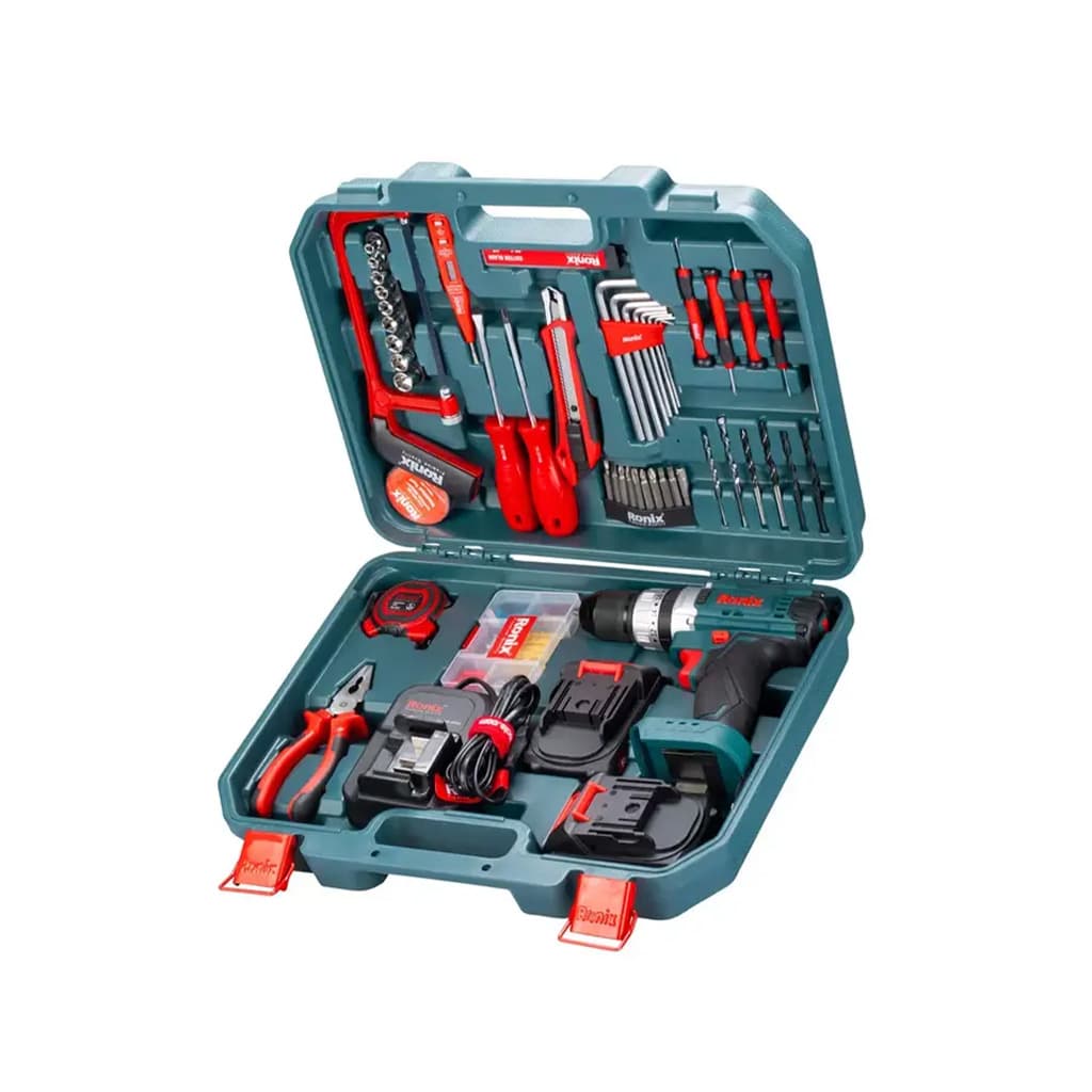 کیت دریل شارژی 20 ولت 53 پارچه رونیکس RS-8620 — تصویر ۹