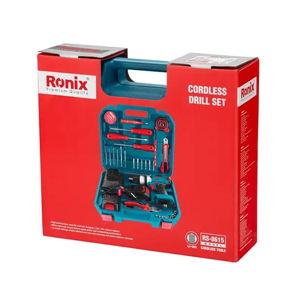 کیت دریل شارژی 16 ولت 33 پارچه رونیکس RS-8615 — تصویر ۷