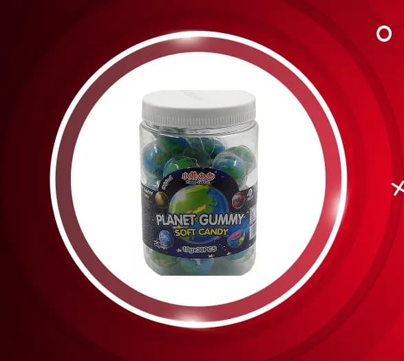 پاستیل ژله ای طرح کره زمین 30 عددی پلنت Planet Gummy — تصویر ۳