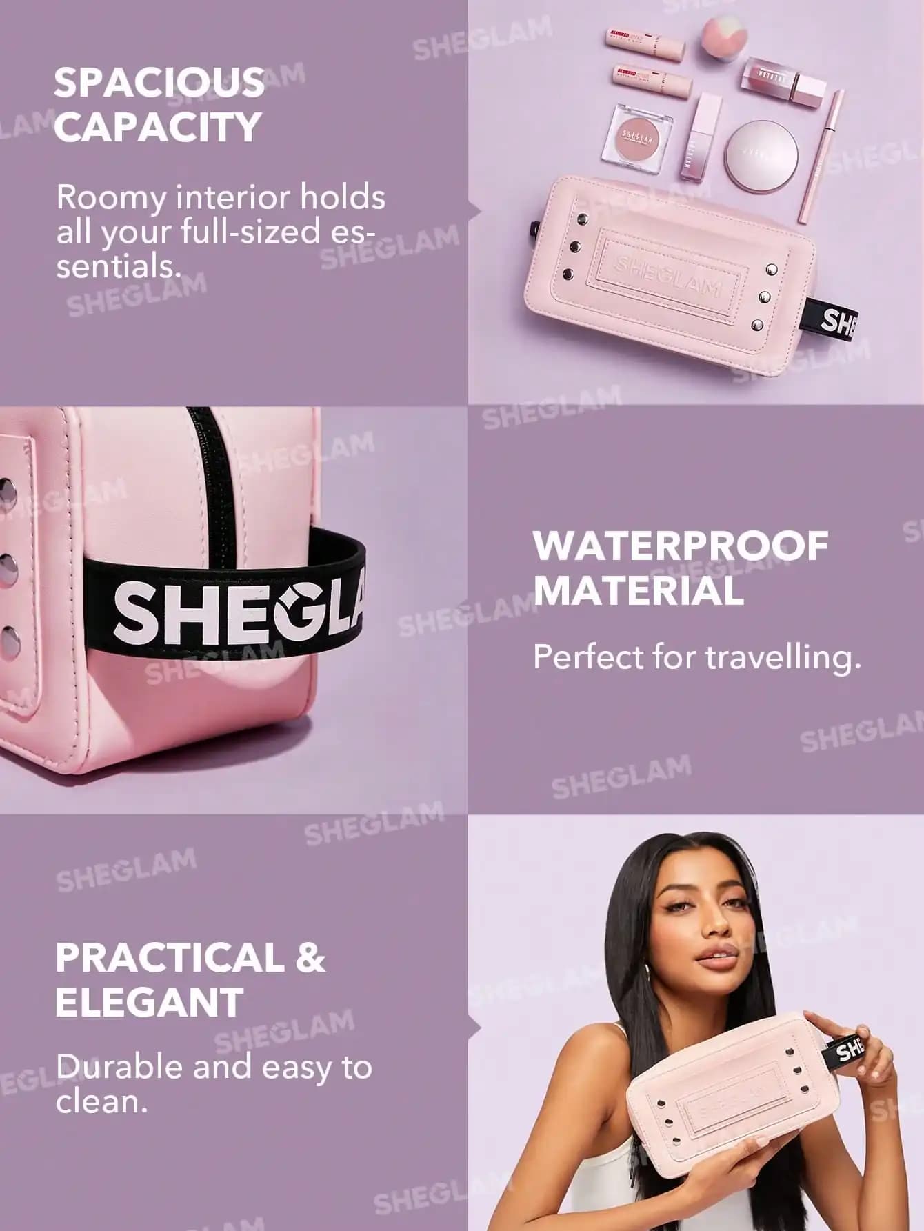 کیف لوازم آرایشی شیگلم مدل GLOW AND GO — تصویر ۲