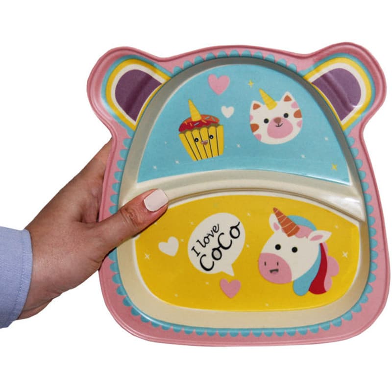 ظرف غذا 5 تکه کودک کوکو طرح unicorn — تصویر ۲